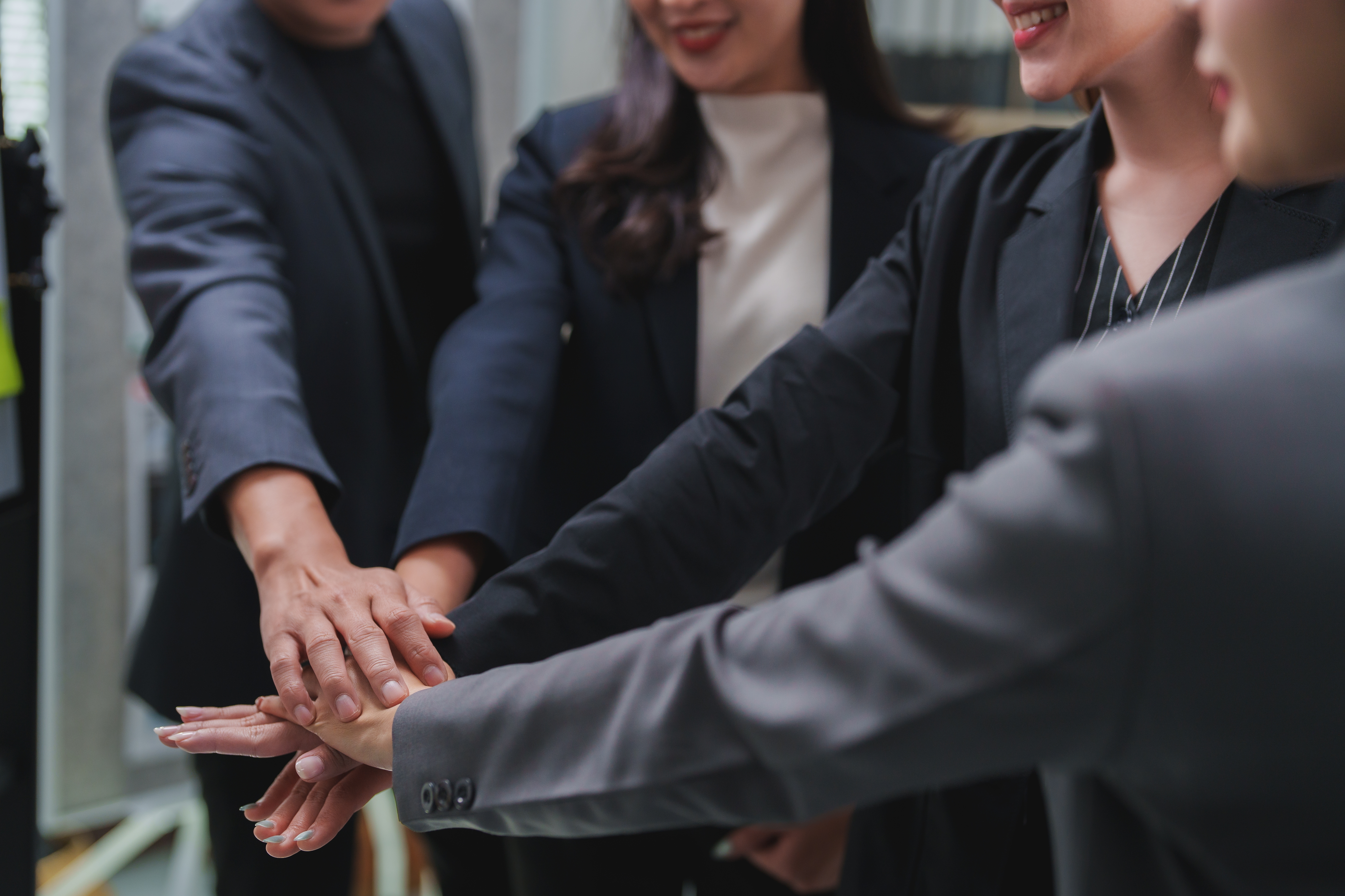 Business team collaboration and success