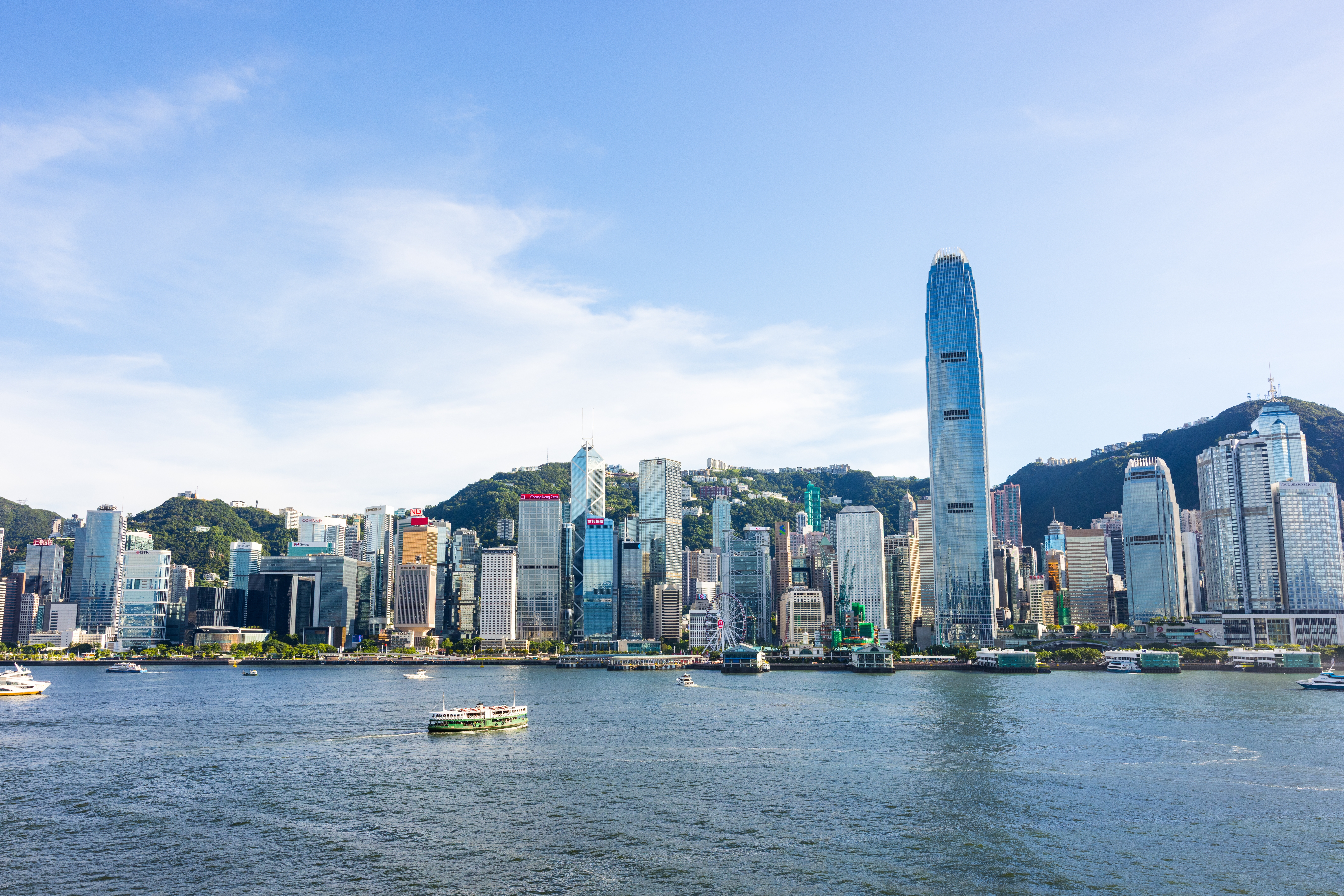 Hong Kong Victoria Harbour daytime skyline
